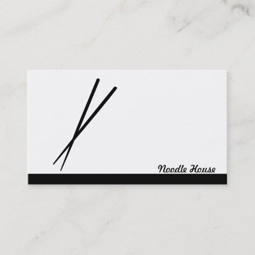 Chopsticks Business Card