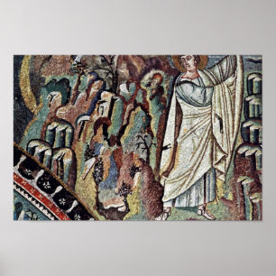 Chor Mosaics At San Vitale In Ravenna, Szene: Mose Poster