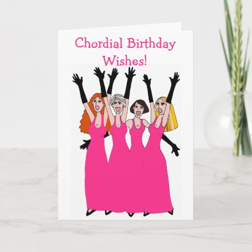 Chordial Birthday Wishes Womens Quartet Card