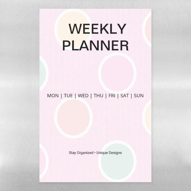 Chore Chart | Fridge Planner| Custom Fridge Magnet Magnetic Dry Erase Sheet (Vertical)