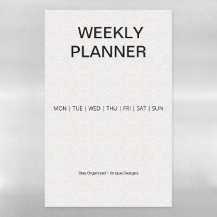 Chore Chart   Fridge Planner  Custom Fridge Magnet Magnetic Dry Erase Sheet