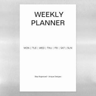 Chore Chart   Fridge Planner  Custom Fridge Magnet Magnetic Dry Erase Sheet