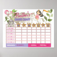 CHORE CHART, PRINCESS, BEHAVIORAL CHART,