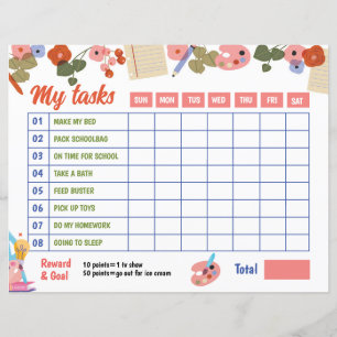 Chore Chart Template 