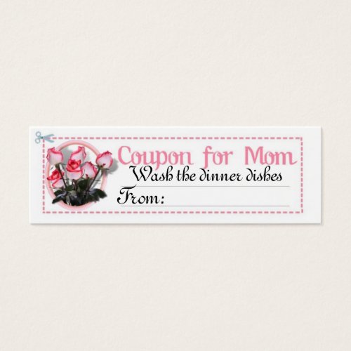 Chore Coupon for Mom