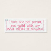 Chore Coupon for Mom (Back)
