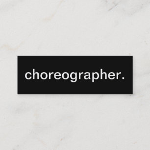 Choreographer Business Card