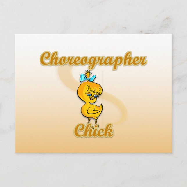 Choreographer Chick Postcard (Front)