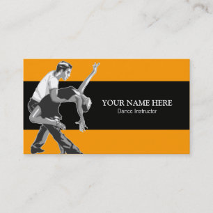 Choreographer Instructor Business Card Template
