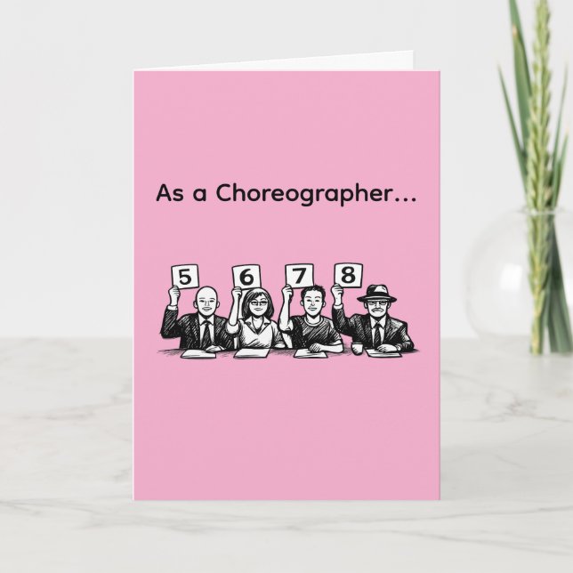 Choreographer Thank You Card (Front)