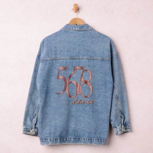 Choreographers Count 5678 Dance Typography Denim Jacket