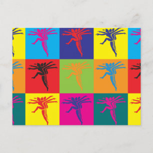 Choreography Pop Art Postcard