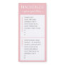 Chores Routine AM PM Daily To Do List Pink Magnetic Notepad