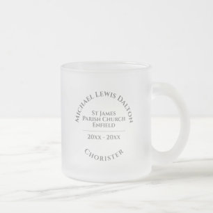 Chorister Frosted Glass Coffee Mug
