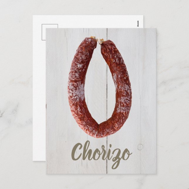 Chorizo Sausage Holiday Postcard (Front/Back)