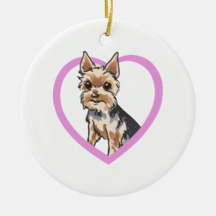 CHORKIE CERAMIC ORNAMENT