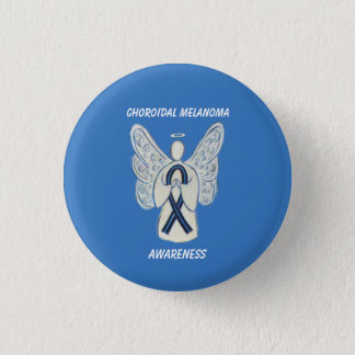 Choroidal Melanoma Awareness Ribbon Angel Pin