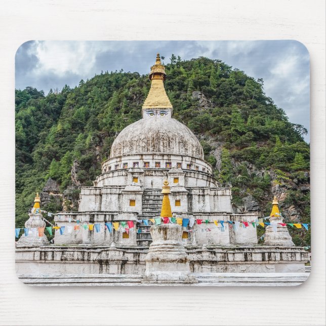 Chorten Kora - Eastern Bhutan, Himalaya, Asia Mouse Pad (Front)