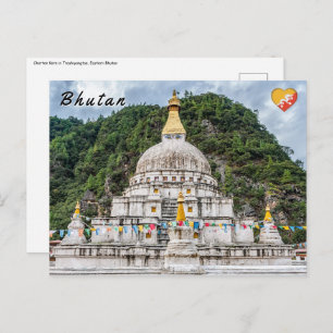 Chorten Kora - Eastern Bhutan, Himalaya, Asia Postcard