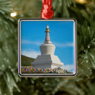 Chorten of Tagong Monastery Metal Ornament