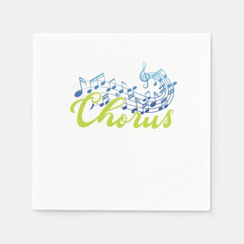 Chorus Choir Notes Conductor Choral Music Gift Napkins