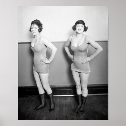 Chorus Girls 1920 Vintage Photo Poster