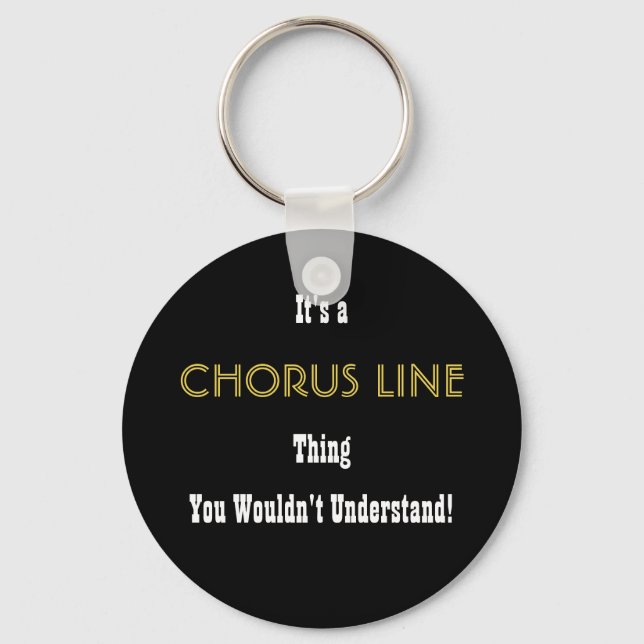 Chorus Line Keychain (Front)
