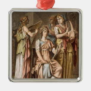 Chorus of Israelite Women, costumes for 'Esther' b Metal Ornament