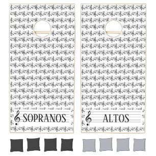 Chorus Soprano Alto Musical Note Cornhole Set