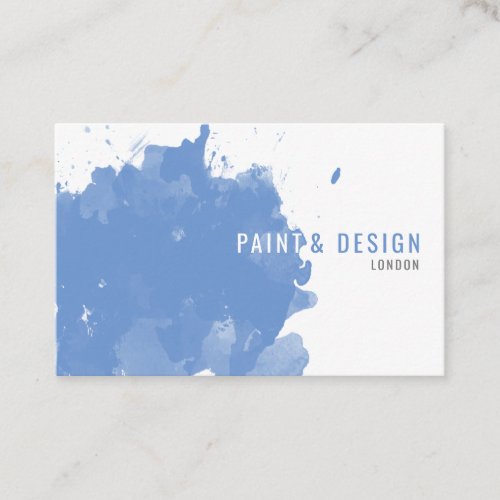 Chose your colour watercolour splash business card