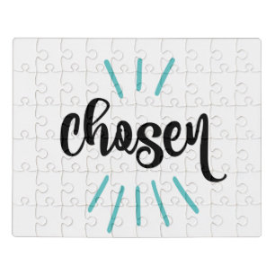 Chosen Blue Infant Kids Adoption Day Jigsaw Puzzle