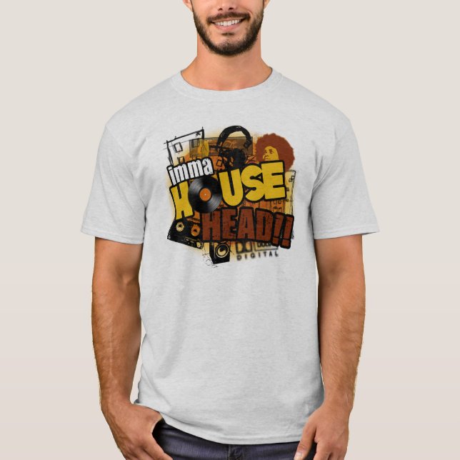 Chosen Few House Music - House Head T Shirt (Front)