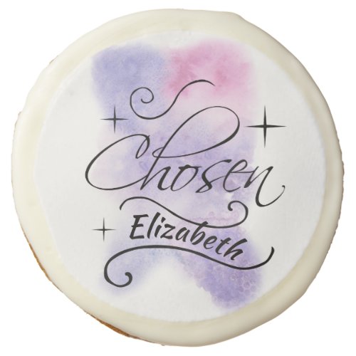 Chosen Foster Care Adoption Theme Personalized Sugar Cookie