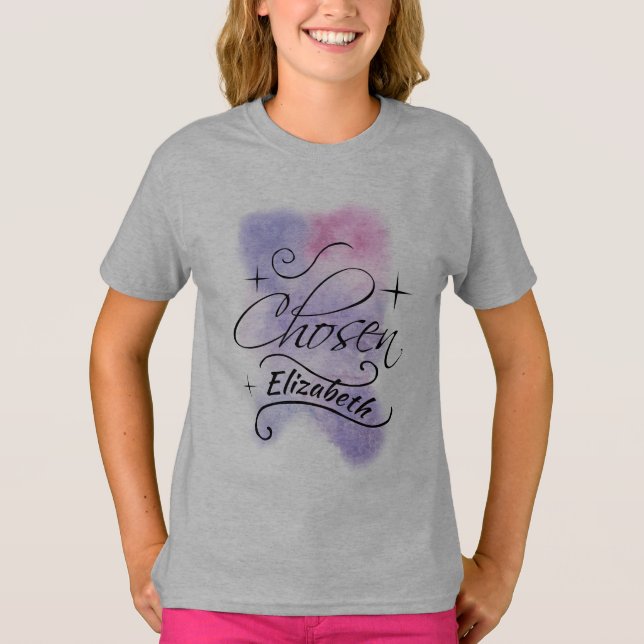 Chosen Foster Care, Adoption Theme Personalized T-Shirt (Front)
