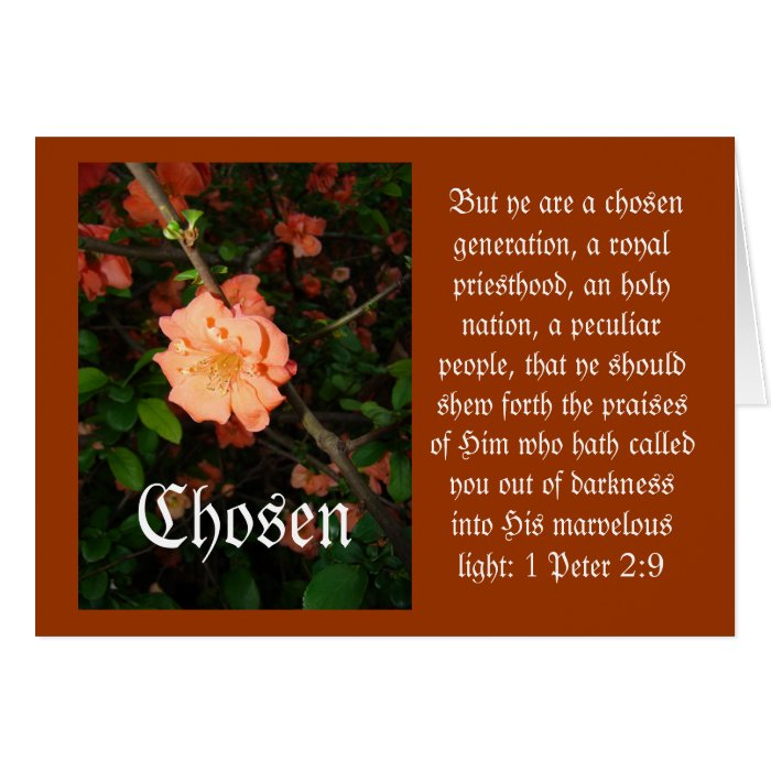 Chosen Greeting Card