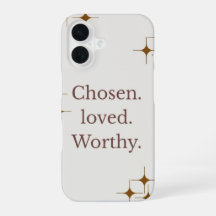 "Chosen Loved Worthy" IPhone Case