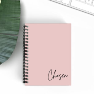 Chosen Minimalist Blush Christian Faith Notebook