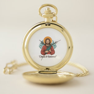 Chosen & Redeemed Christian Vintage Jesus T-Shirt Pocket Watch