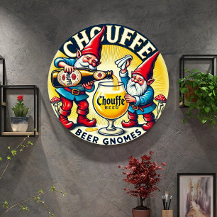 Chouffe Beer Gnomes Theme Design Sign