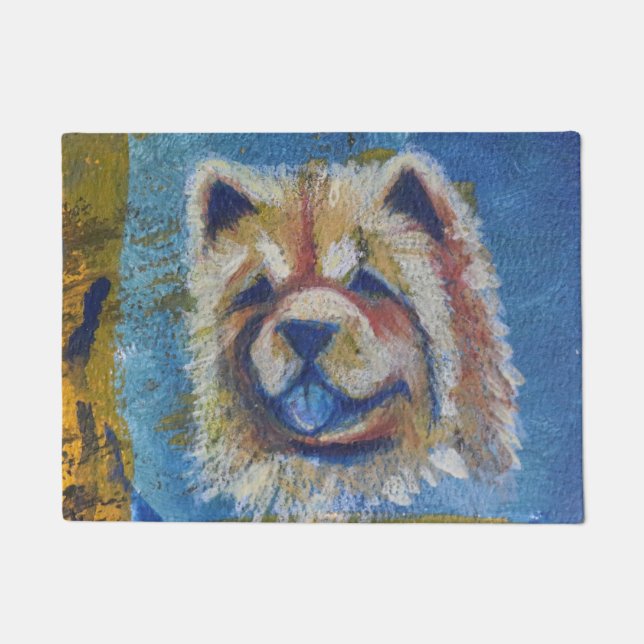 Chow Chow Abstract                                 Doormat (Front)