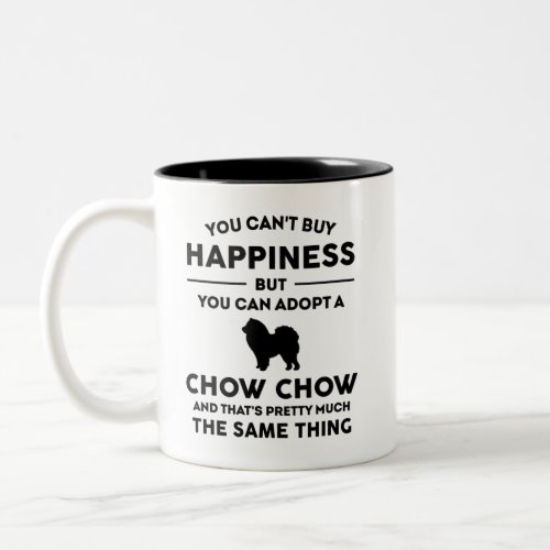 Chow Chow Adoption Happiness Two_Tone Coffee Mug