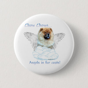 Chow Chow Angel - Button