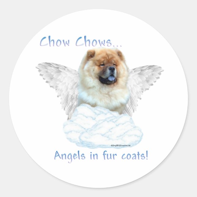 Chow Chow Angel - Sticker (Front)
