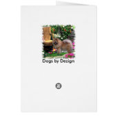Chow Chow Art Gifts Cards (Back)