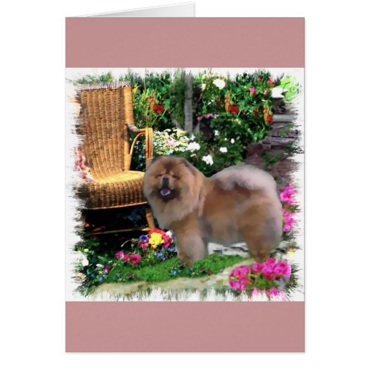 Chow Chow Art Gifts Cards (Front)