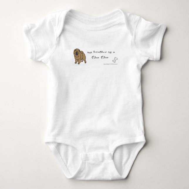 chow chow baby bodysuit (Front)