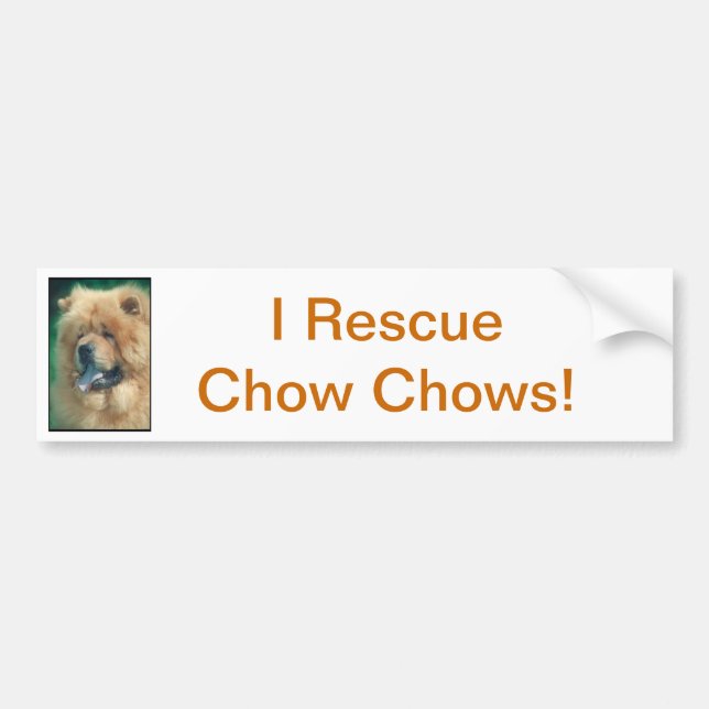 Chow Chow Bumper Sticker (Front)
