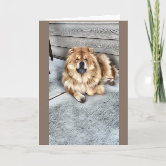 Chow chow card (Front)