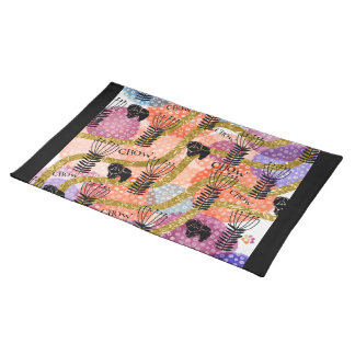 CHOW CHOW CHOW abstract Cloth Placemat