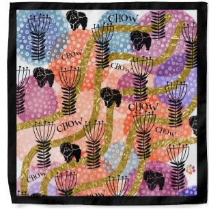CHOW CHOW CHOW abstract Furoshiki Bandana